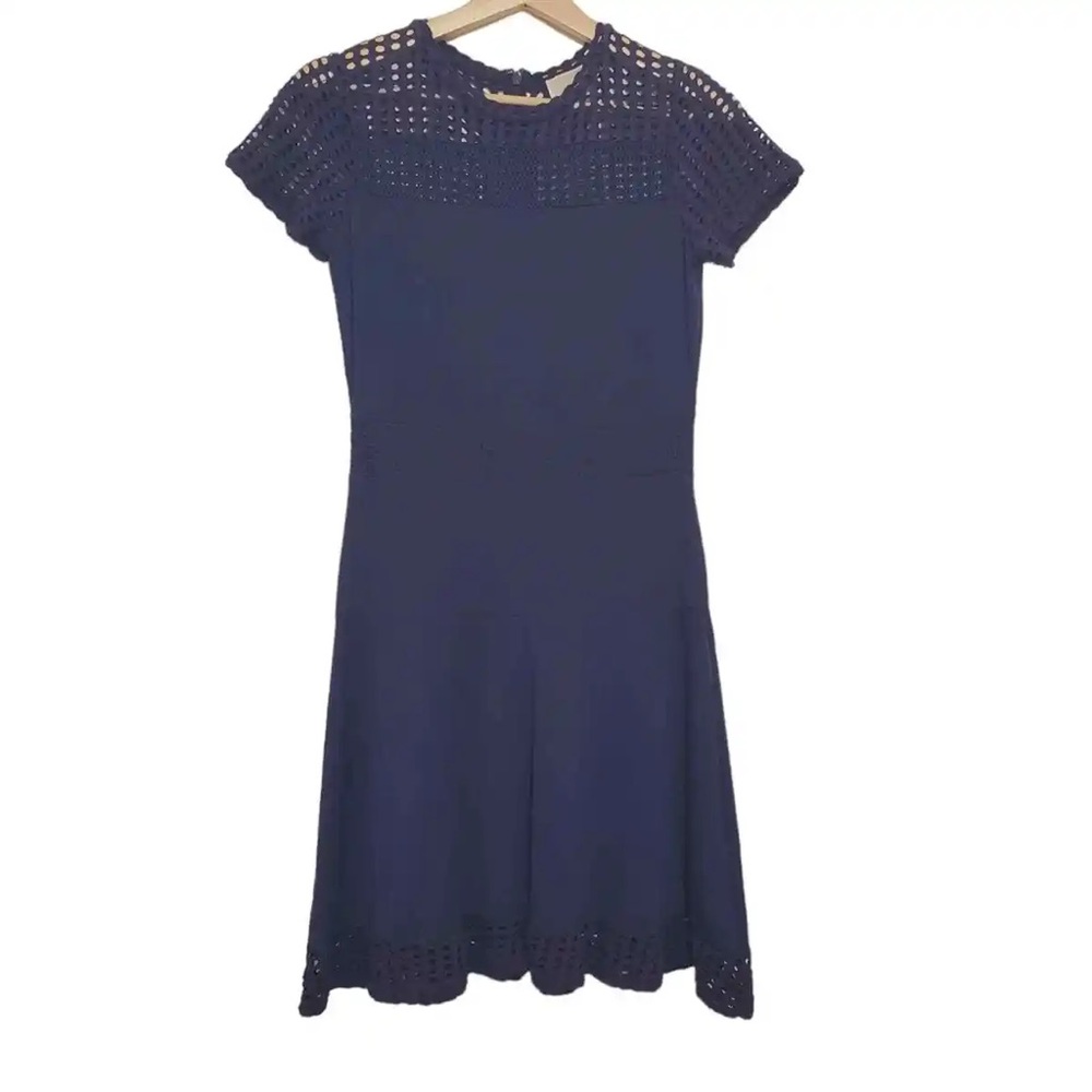 Michael Kors Size Small Soft Mesh Panel Fit and Flare Stretch Dress